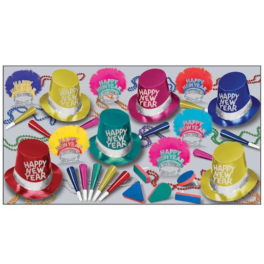 Beistle New Year Monte Carlo Party Favor Kit for 50